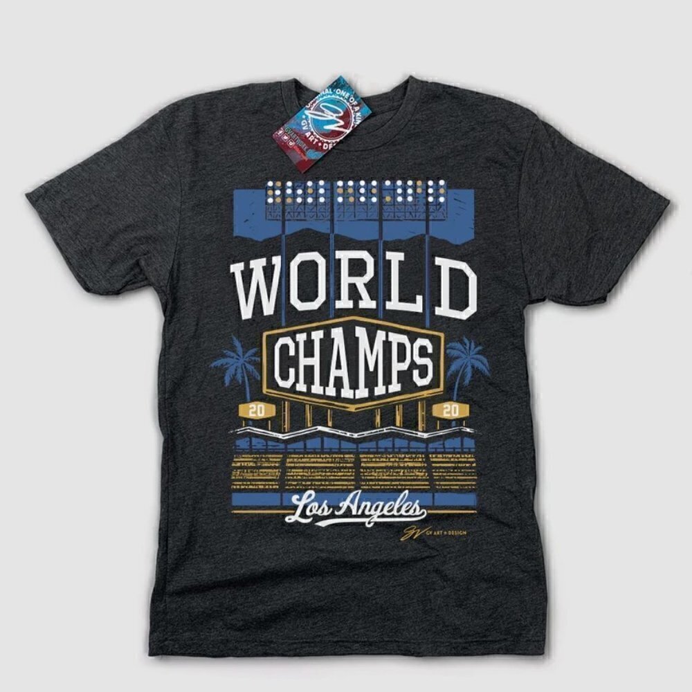NWT GV Art + Design LA World Champs 2020 Tee Shirt M‌‌‌